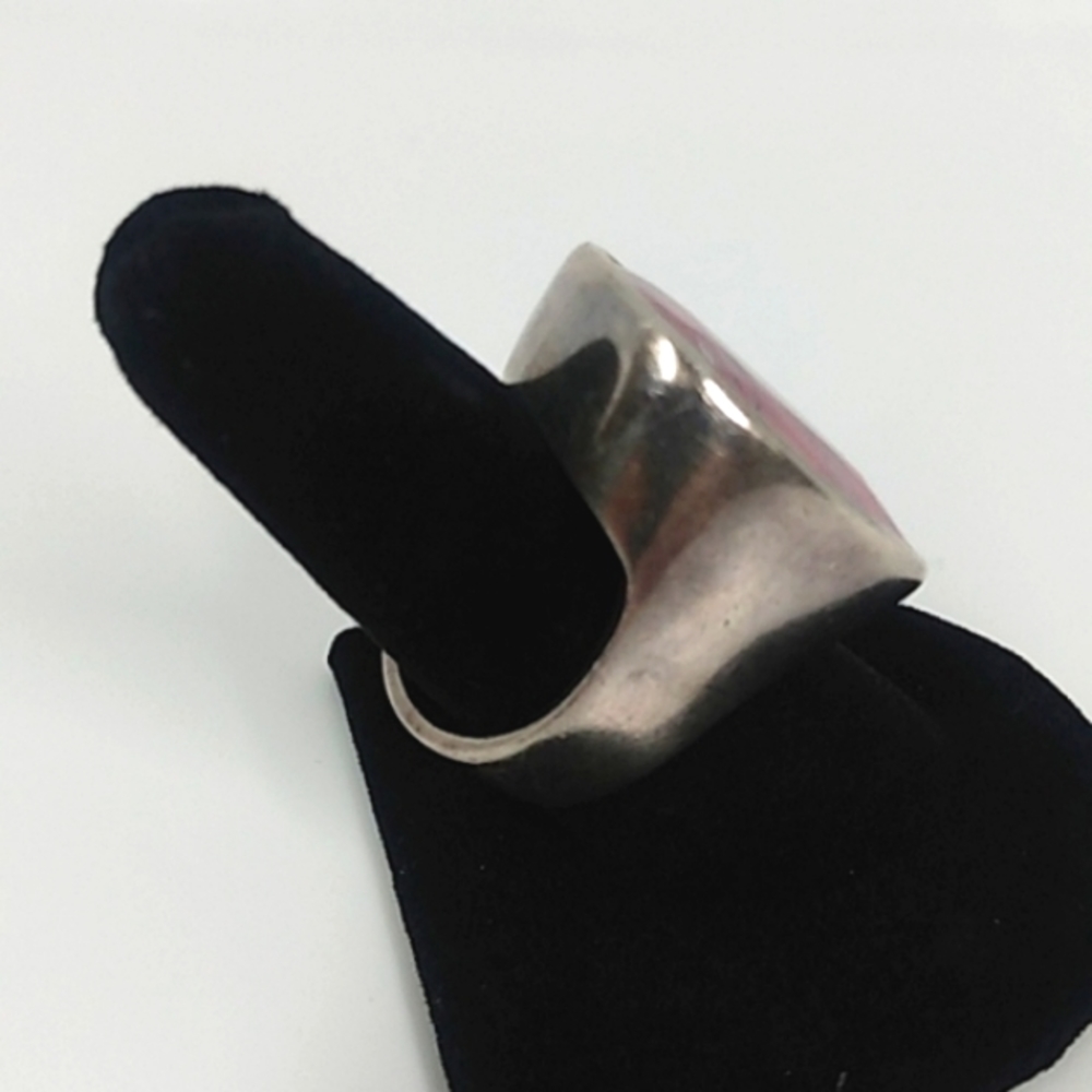 Large Oversized Vintage Raw Ruby Ring. Natural St… - image 6